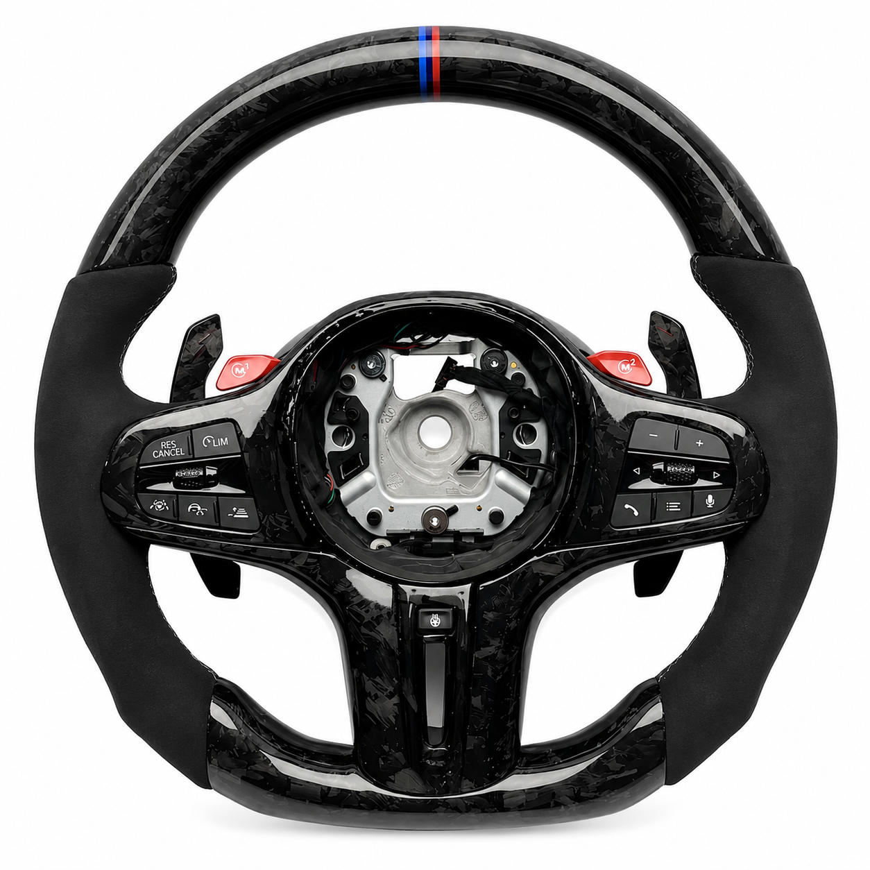 BAVORA Forged Carbon Fiber & Alcantara Steering Wheel (G-Series)