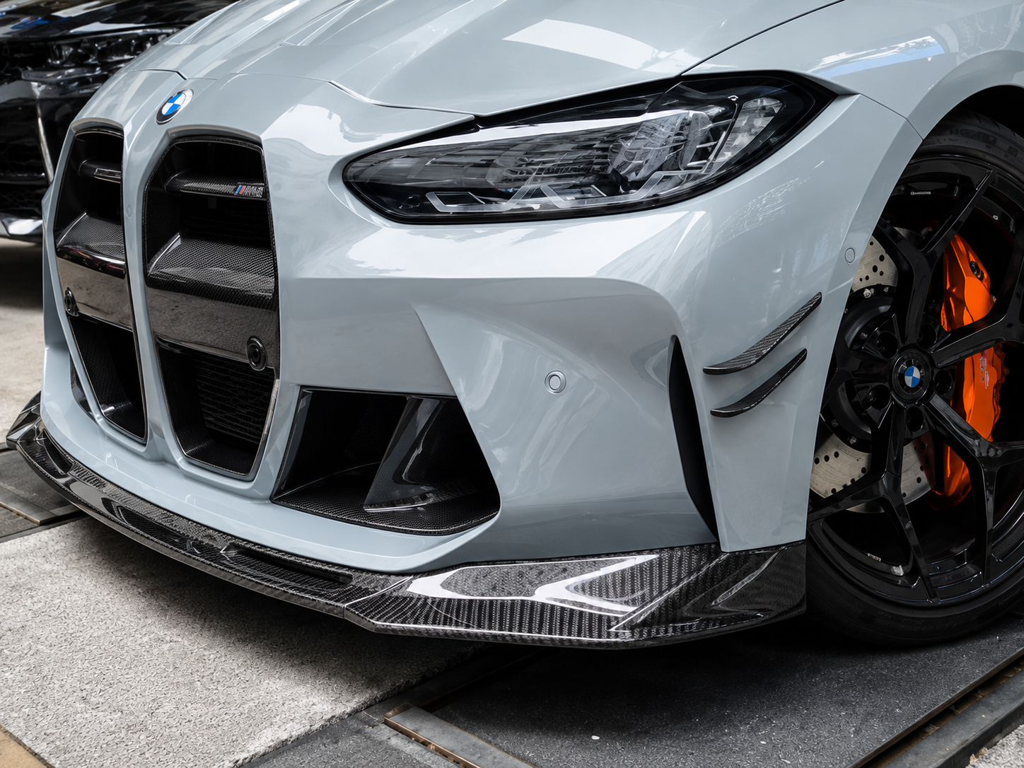 BAVORA G80 M3 / G82 M4 Dry Carbon Fiber V Style Front Lip (2021+)
